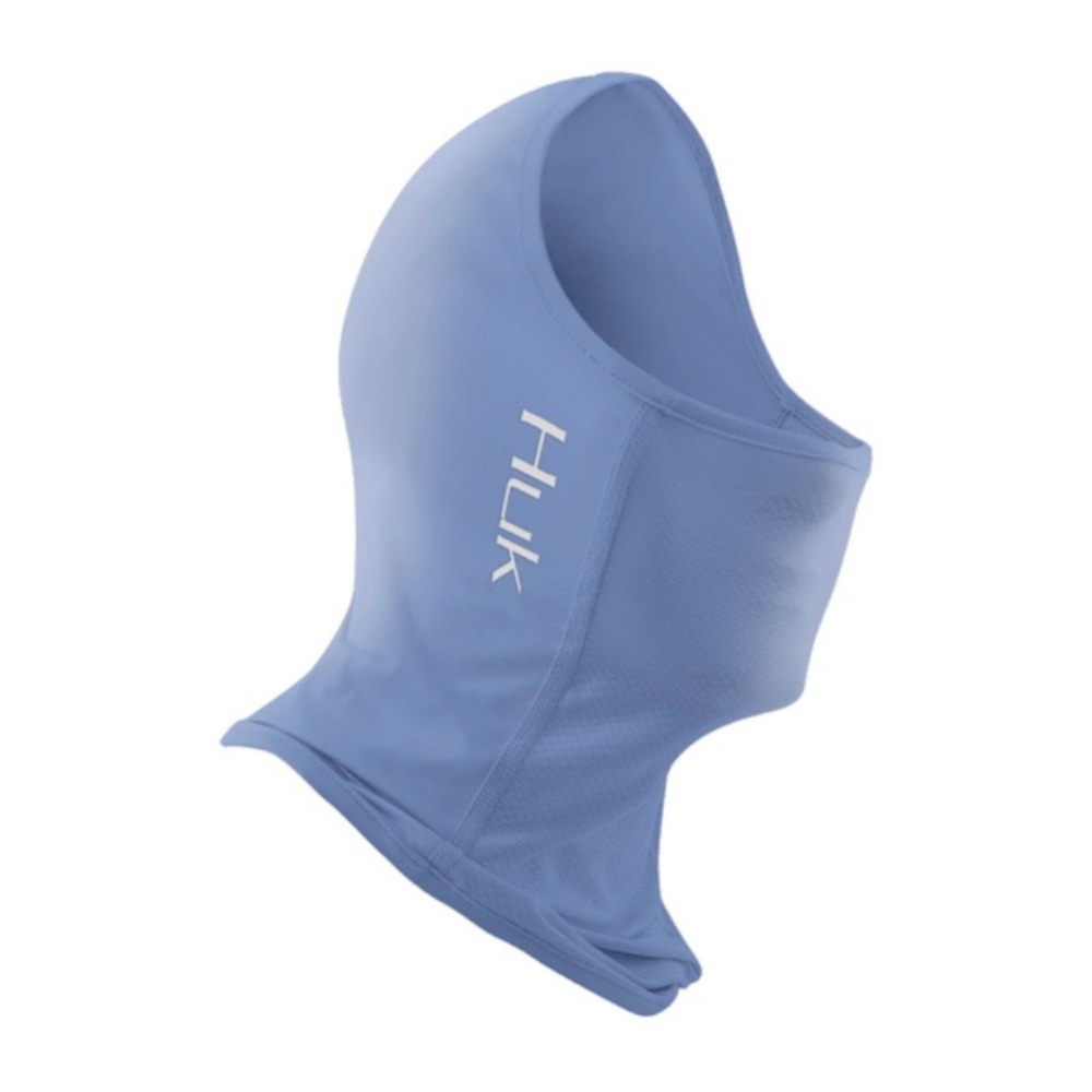 Huk Pursuit Gaiter Blue Fishing Sun Hood with Vertical Logo
